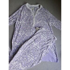 Soma Pajama Set Medium Womens Jersey Stretch Comfort Lounge Sleep Henley